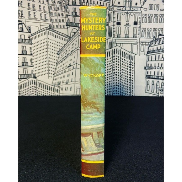 RARE 1934 HC - The Mystery Hunters at Lakeside Camp by Capwell Wyckoff Saalfield - Picture 2 of 16